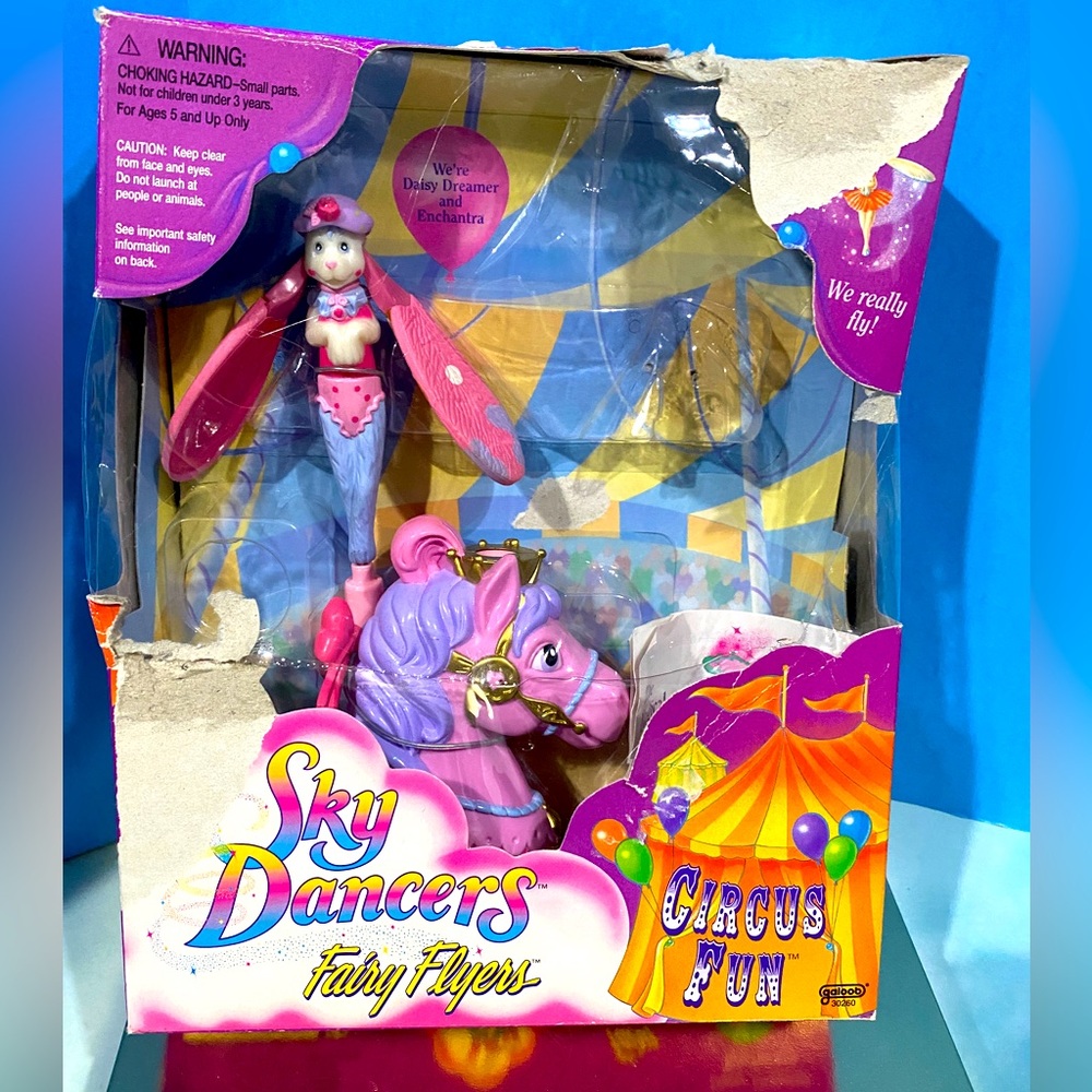 SKY DANCERS VTG 90s Collectible FAIRY FLYERS SPECIAL EDITION CIRCUS FUN